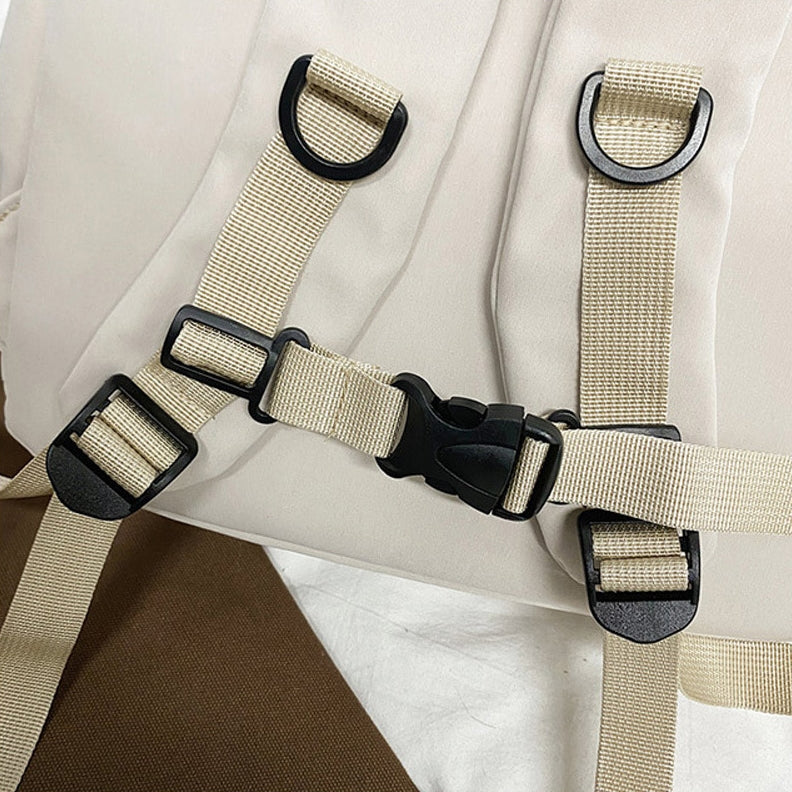 Couple Drawstring Backpacks Unisex School Bag Lighting Reflective Tape