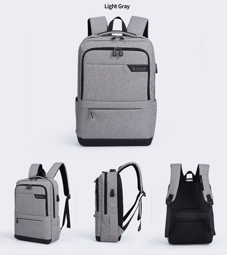 USB Square Waterproof Laptop Backpacks Korean Casual Style Best Fashion