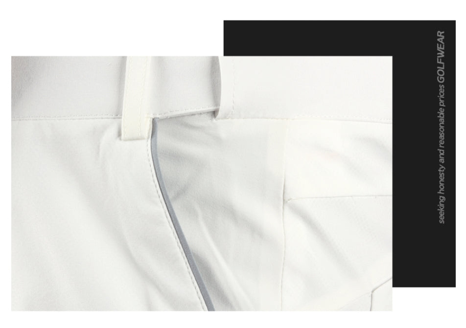 Gray Stretch Golf Wear Trousers Mens Pants UV Slim Fit Outdoor Sports