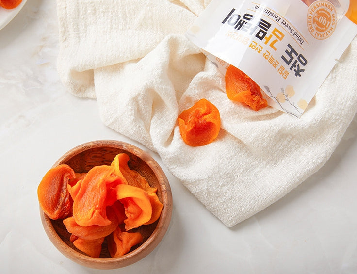 Cheongdo Dried Persimmon Korean Traditional Sweet Gammalin 100% Soft snacks Foods 70g × 5 bags Fruits