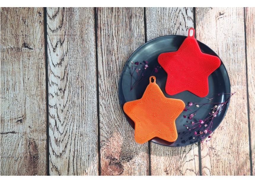 Silicon Star Dish Sponge Kitchenware Washing dishes Plate Tableware