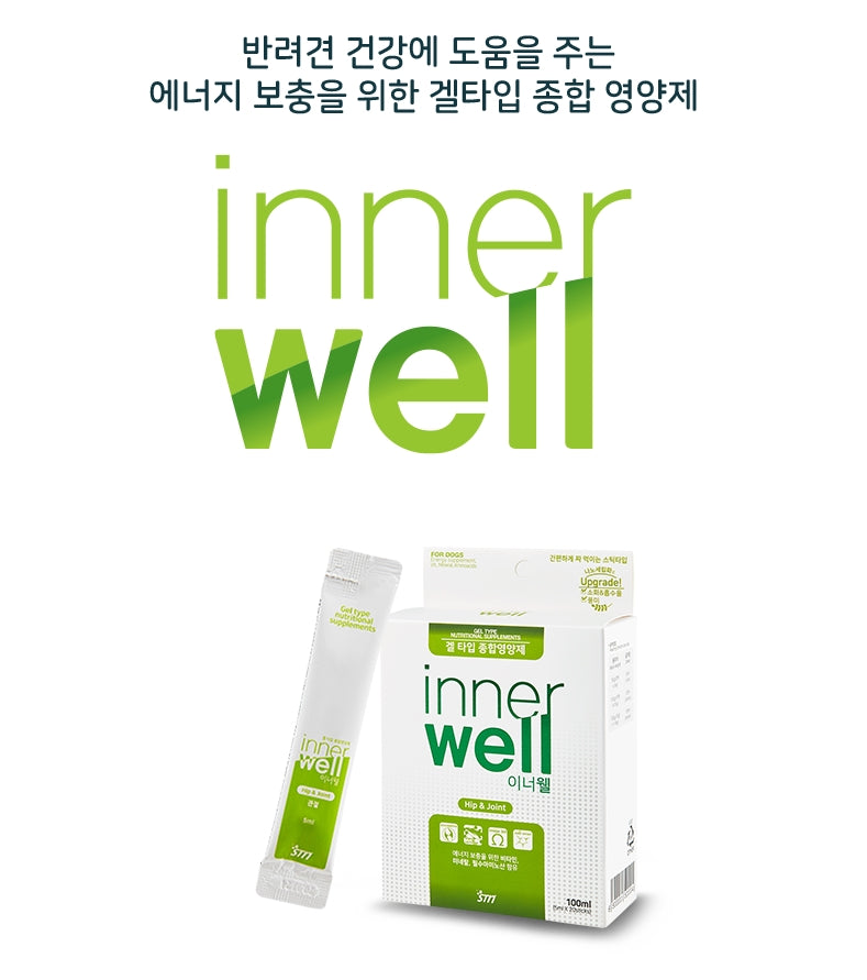 STN Inner Well Gel Type Pet Joint Nutrition 20 Sticks Human Grade Dog Health Supplements Food