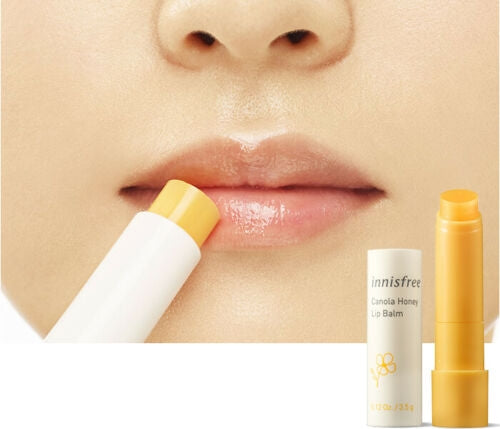 Innisfree Canola Honey Lip Balm Womens Beauty Lip care Cosmetic Facial