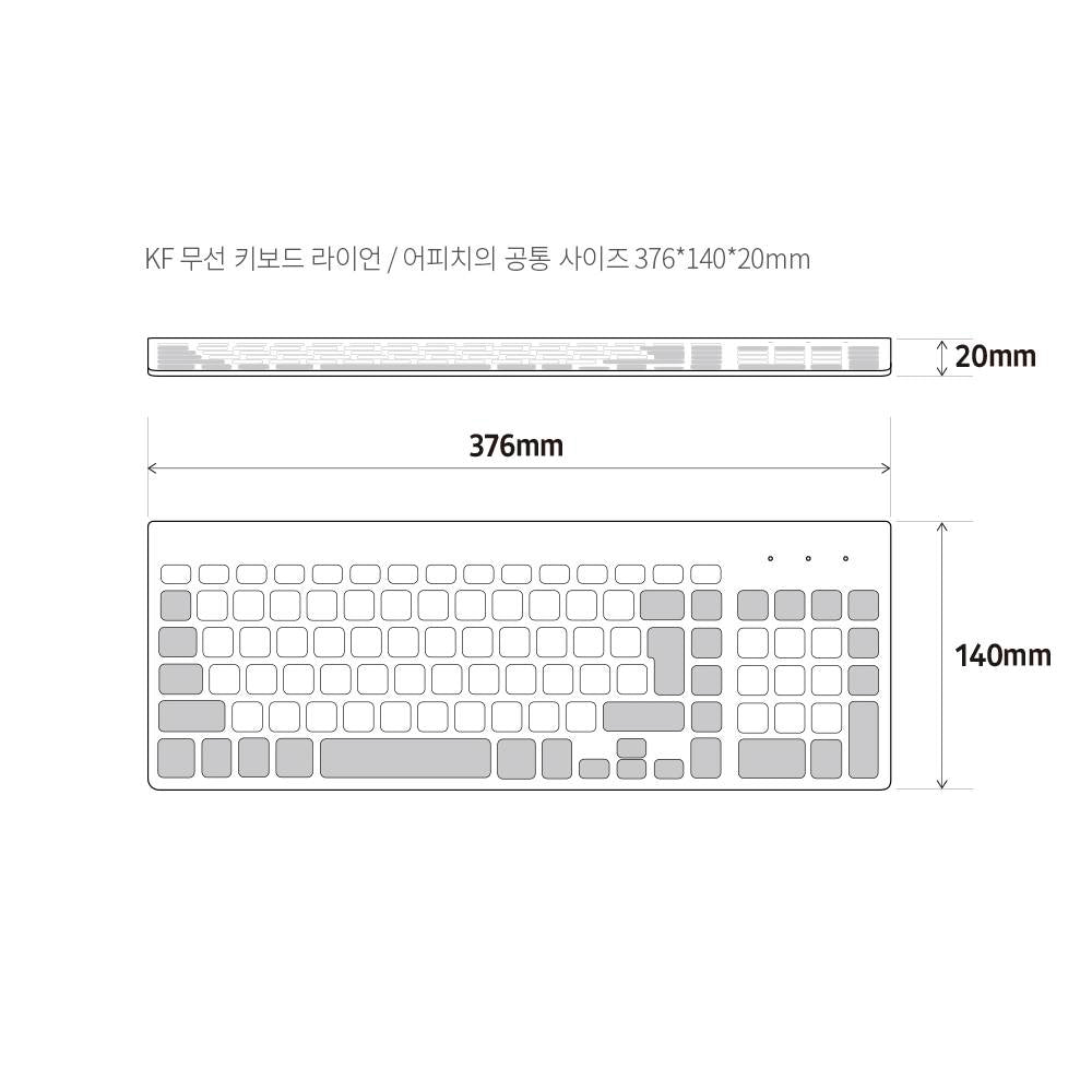 KakaoFriends Wireless Keyboards Cute Computer Supplies Office equipment Ryan Apeach anti-slip Gifts