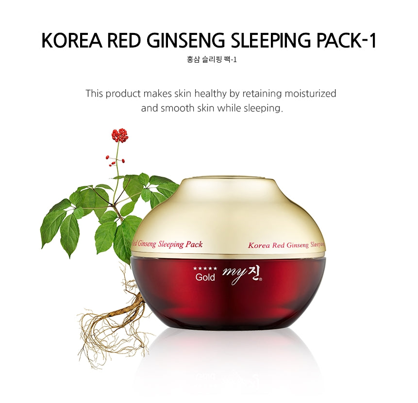 Gold My Jin Korea Red Ginseng Sleeping Pack 50ml Skin Barrier Moisture Tightening