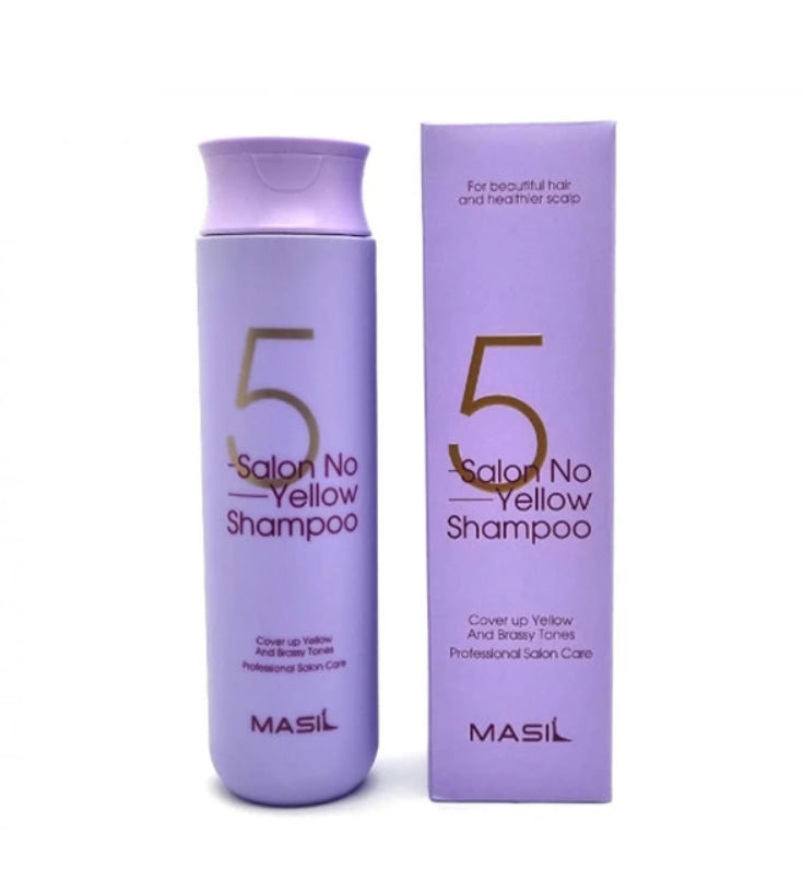 Masil 5 Salon No Yellow Shampoo 300ml Bleached Hair Care Scalp Moist