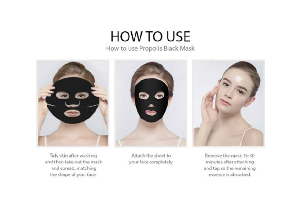 MAXCLINIC Propolis Black Mask Skin Barrier Care Elasticity Moisture