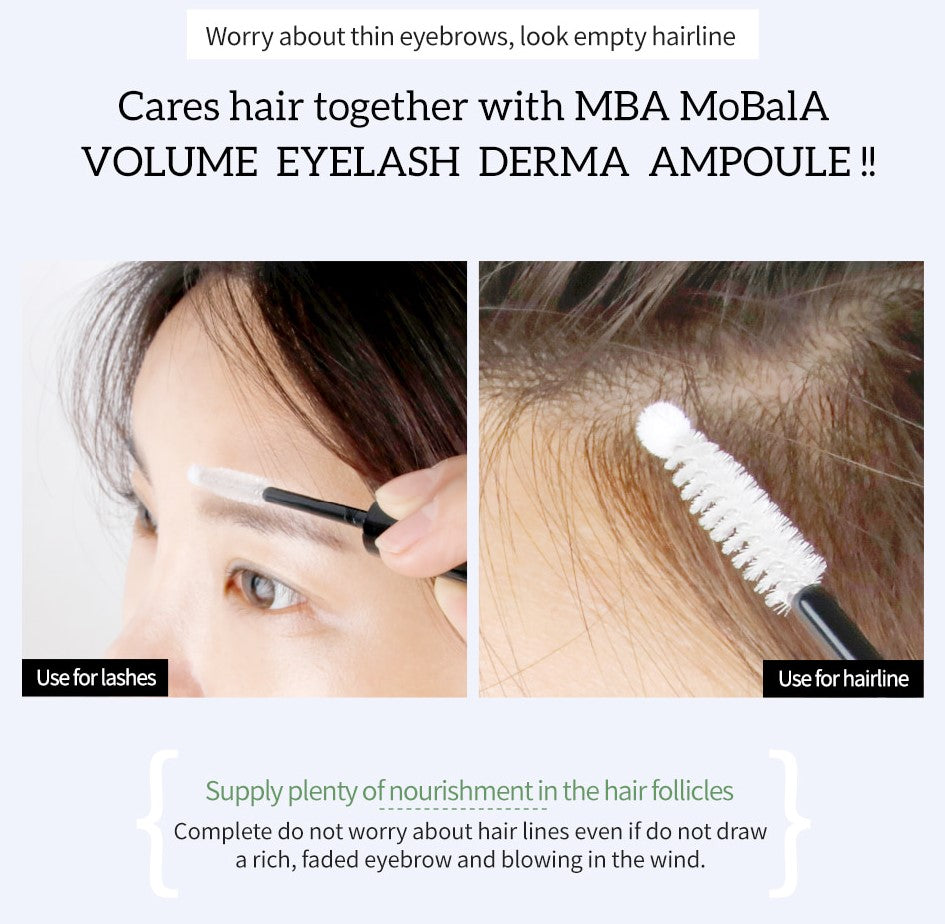 DAYCELL MBA MoBalA Volume Eyelashes Derma Ampoule 6ml Brow Grow Treatments premium hair scalp care stronger longer thicker Serums