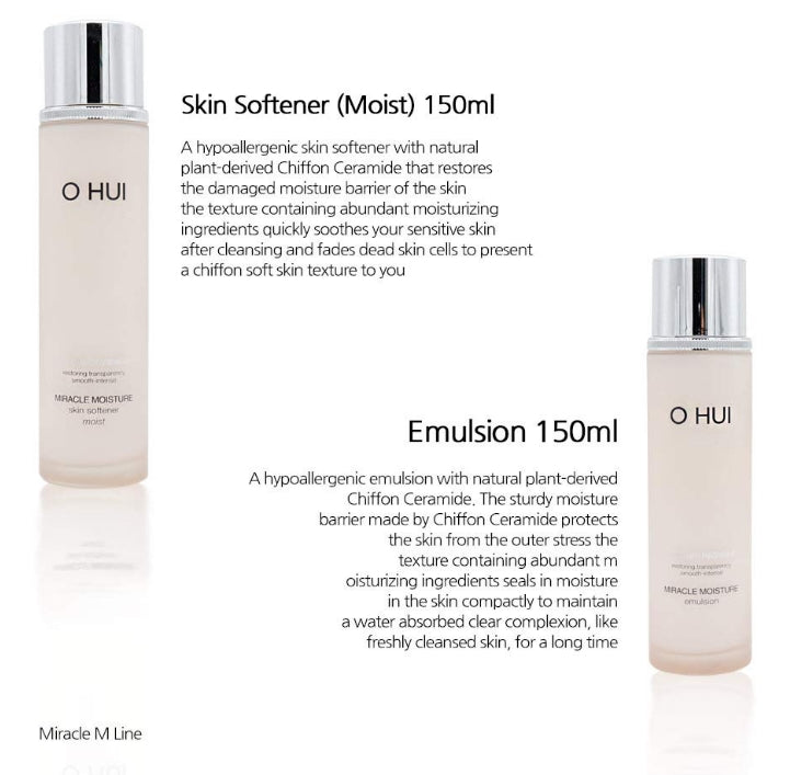 O HUI Miracle Moisture Special 2PCS Set Skin Care Beauty Cosmetics