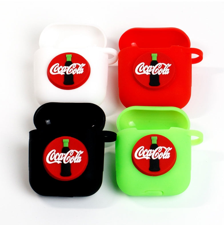 Drink Soda AirPods Case Coca Cola Black Apple Bluetooth Earphone Case