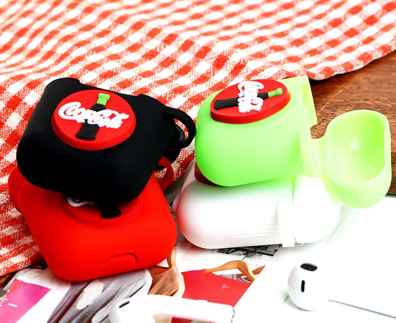 Drink Soda AirPods Case Coca Cola White Apple Bluetooth Earphone Case