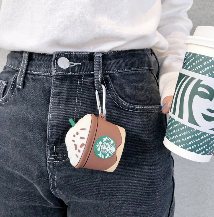 Starbucks Coffee AirPods Protective Cover Case For Apple Silicone Cute