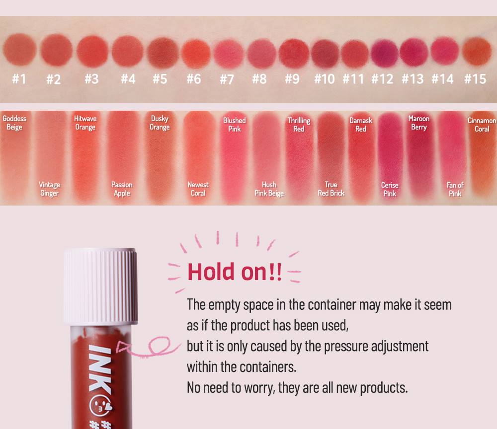 PERIPERA Ink Matte Blur Tint 11 Damask Red 3.8g Makeup Tools