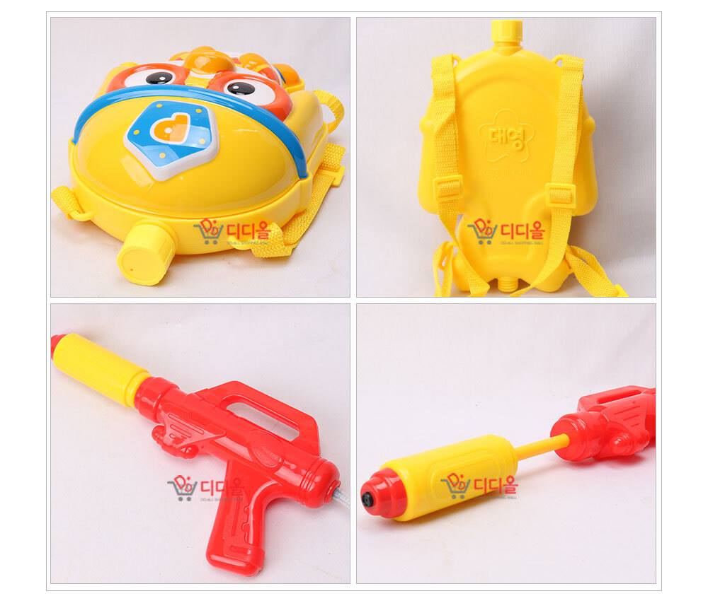 PORORO Firefighter Backpack RuckSack Water Gun Kids Toys Summer Game