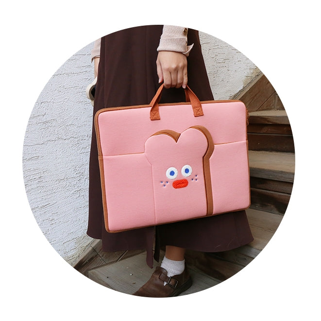 Square Laptop Briefcases Cute Character 15"17" Sleeves Handbags Purses