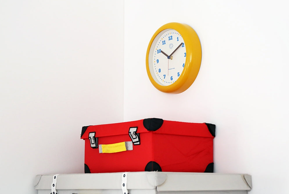 Creamy Circle Round Cute Wall Clocks Home Decor Silent Nonticking Gift