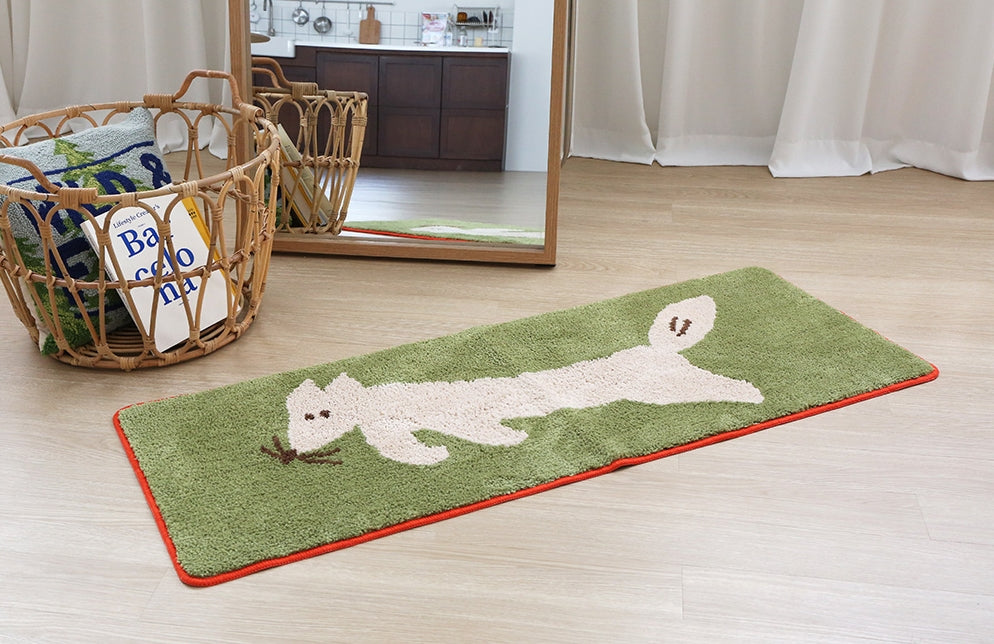 Fox Bathroom Floor Foot Rugs Long Mats Non Slip Home Bed Door Pads