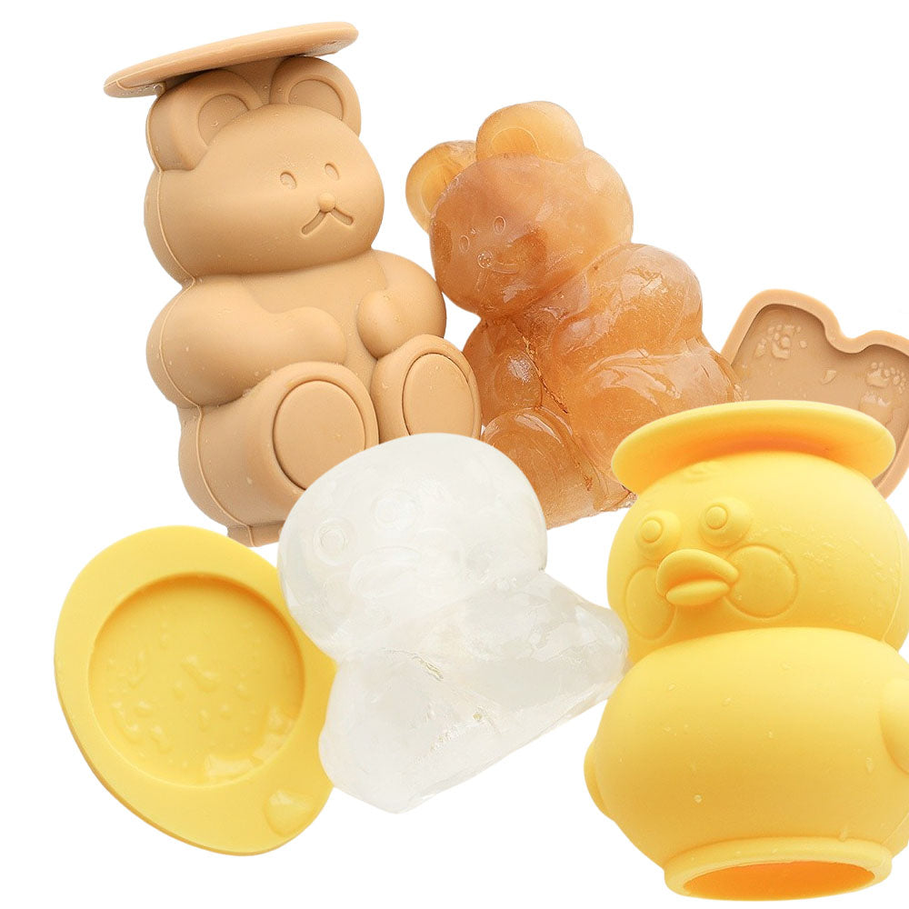 Duck Bear Silicone Ice Maker Accessories Mold Home Cafe Cute Frozen