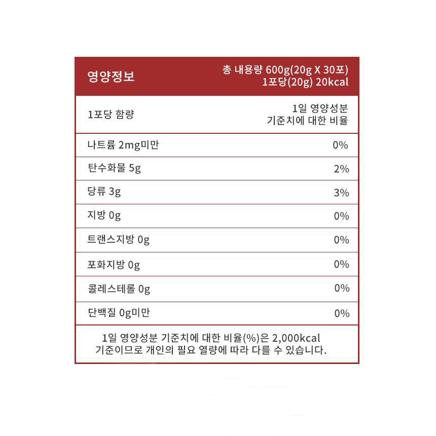 SANGA Red Ginseng Jelly Stick 600g Health supplements No Pigment