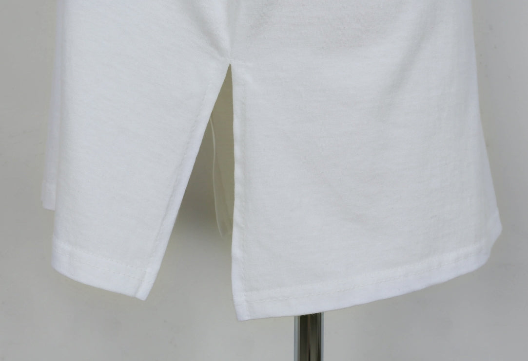 White Graphic Crewneck Tshirts Womens Tees Loose Fit Short Sleeved Top