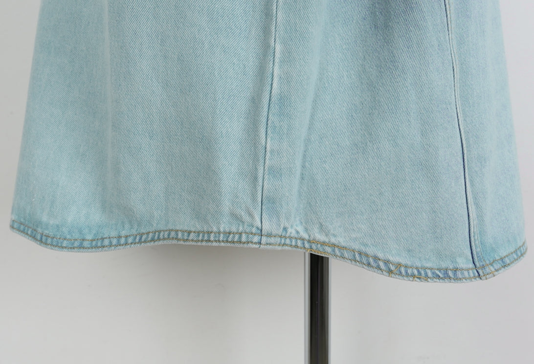 Light Blue Denim Jackets Womens Girls Korean Style Outerwear Unique