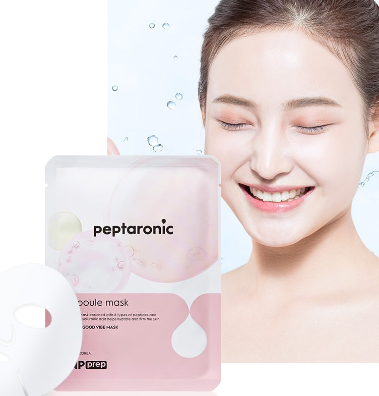 SNP PEPTARONIC AMPOULE MASK 10EA Korean Skincare Cosmetics Womens
