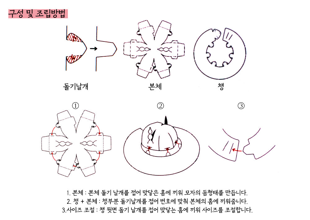 Korean traditional gatekeeper Paper Hats Halloween Party Gat headgear