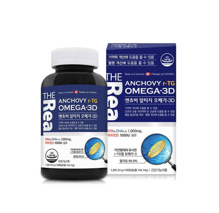 THE Real Anchovy r TG Omega 3 Dry Eye Supplements Vitamin Osteoporosis