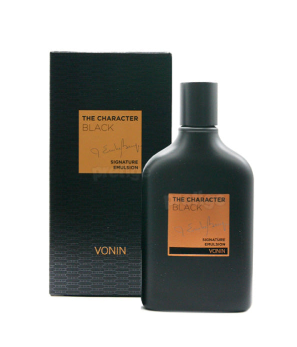VONIN The Character Black Emulsions 140ml For Men Homme Facial Skincare Moisture Soothing Boyfriend Gifts