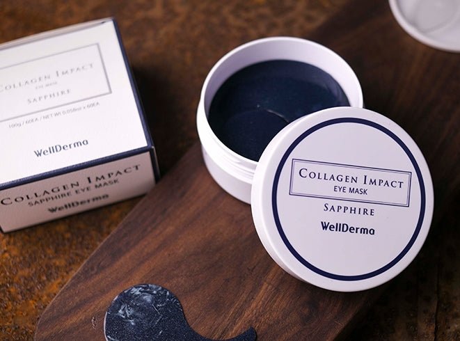 WELLDERMA COLLAGEN IMPACT SAPPHIRE EYE MASK 60ea Korean