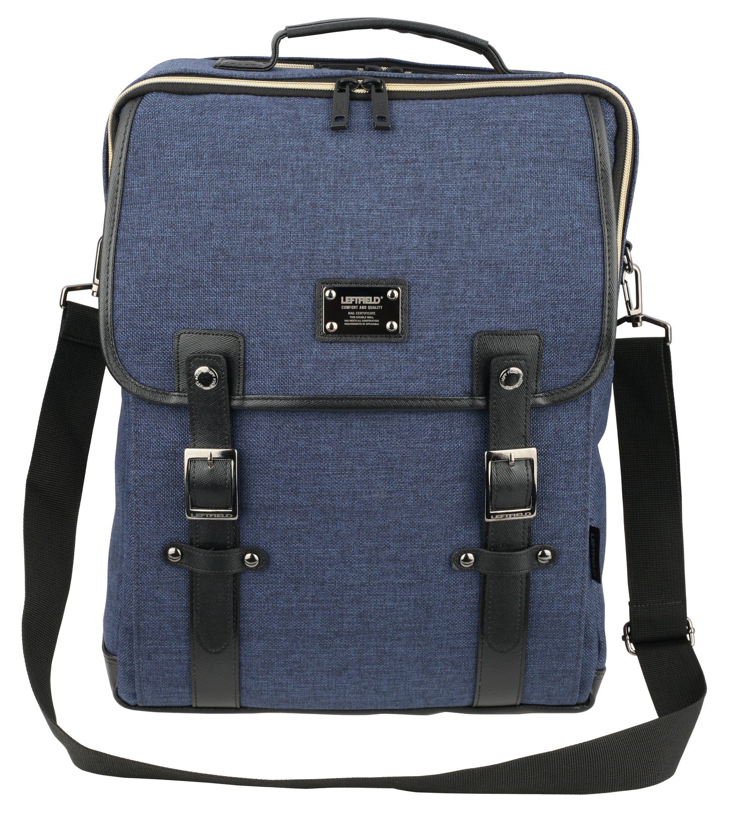Navy Blue Canvas Satchel Cross Body Backpacks