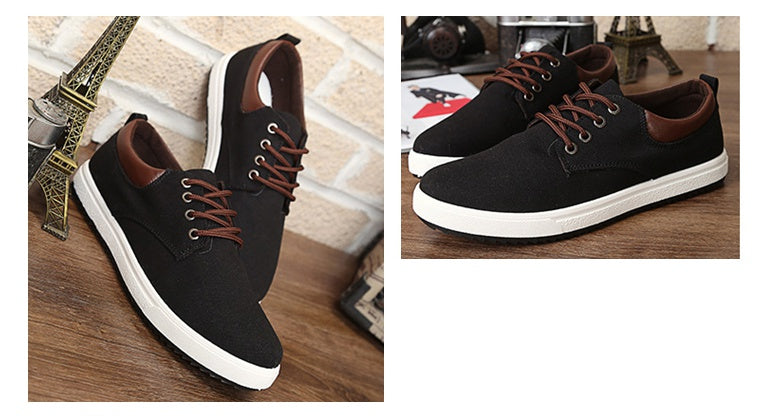 Black Dandy Canvas Cotton Drawsting Shoes