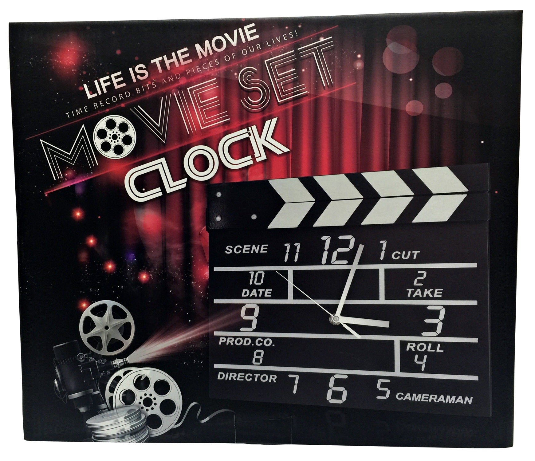 Movie Set Director Clapboard Wall Clocks Notepads Gifts