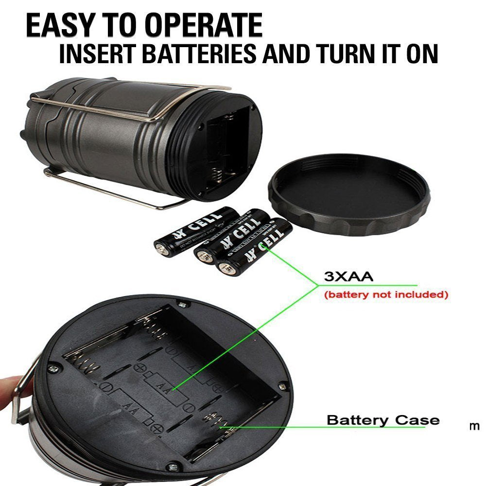 Gray 30 LED Bulb Camping Lights Lanterns