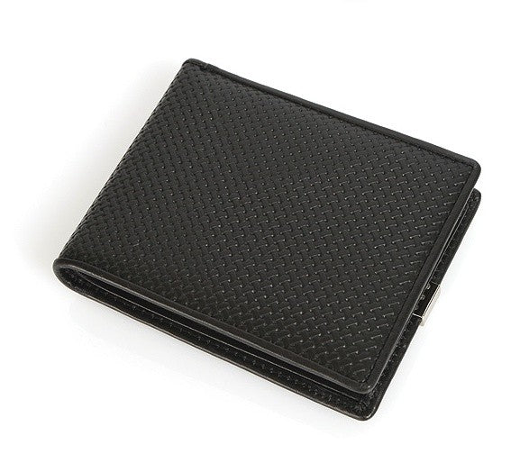 Black Leather Bifold Wallets