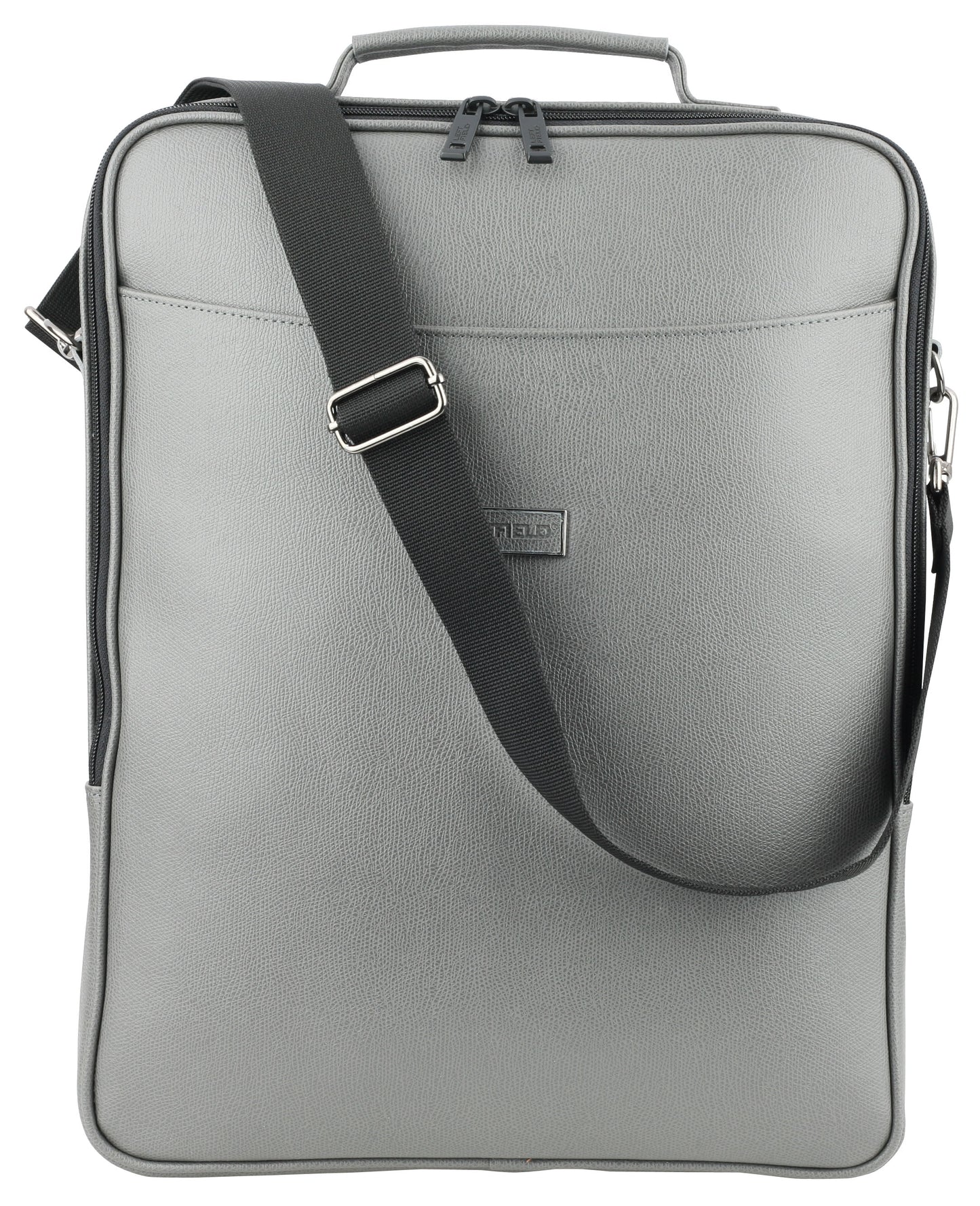Gray Faux Leather Laptop Backpacks
