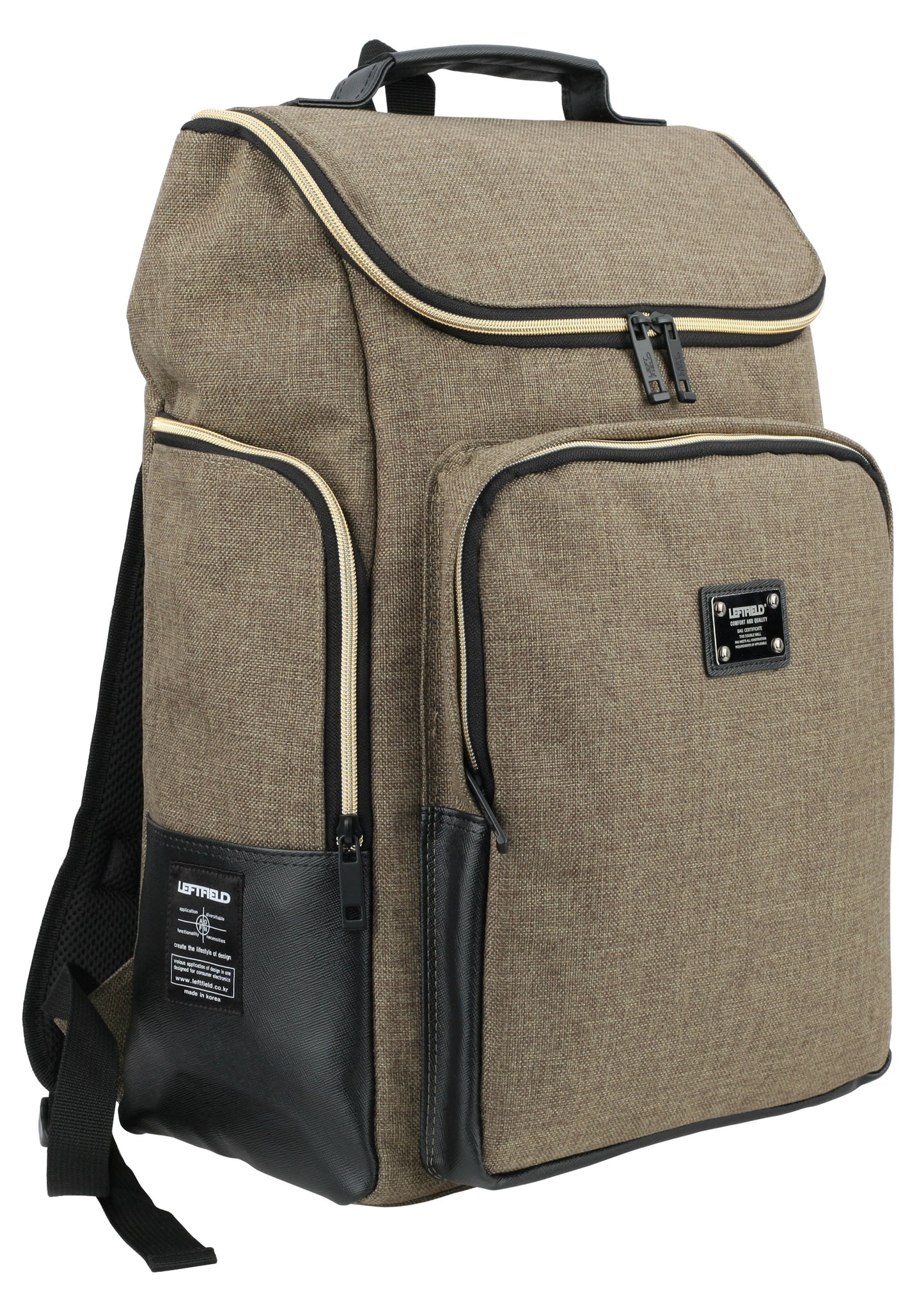 Khaki Green Casual Laptop Backpacks