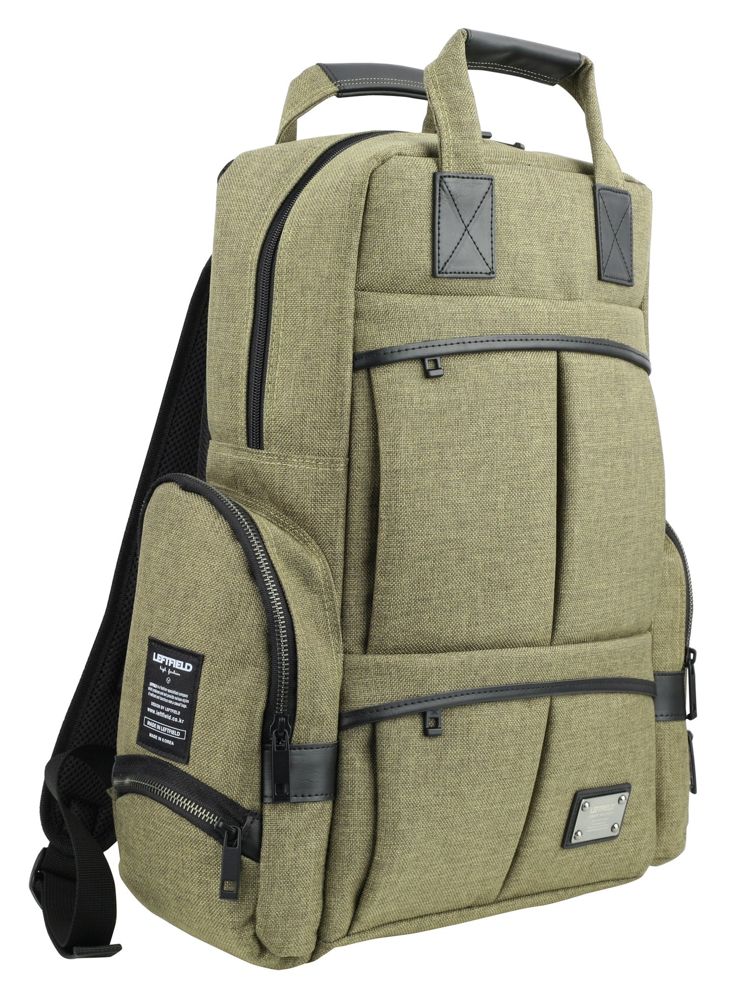 Khaki Green Novelty Casual Canvas Backpacks