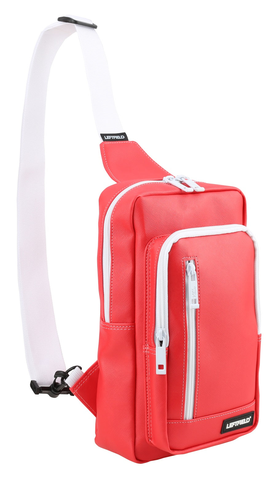 Red Faux Leather Messengers Sling Bags