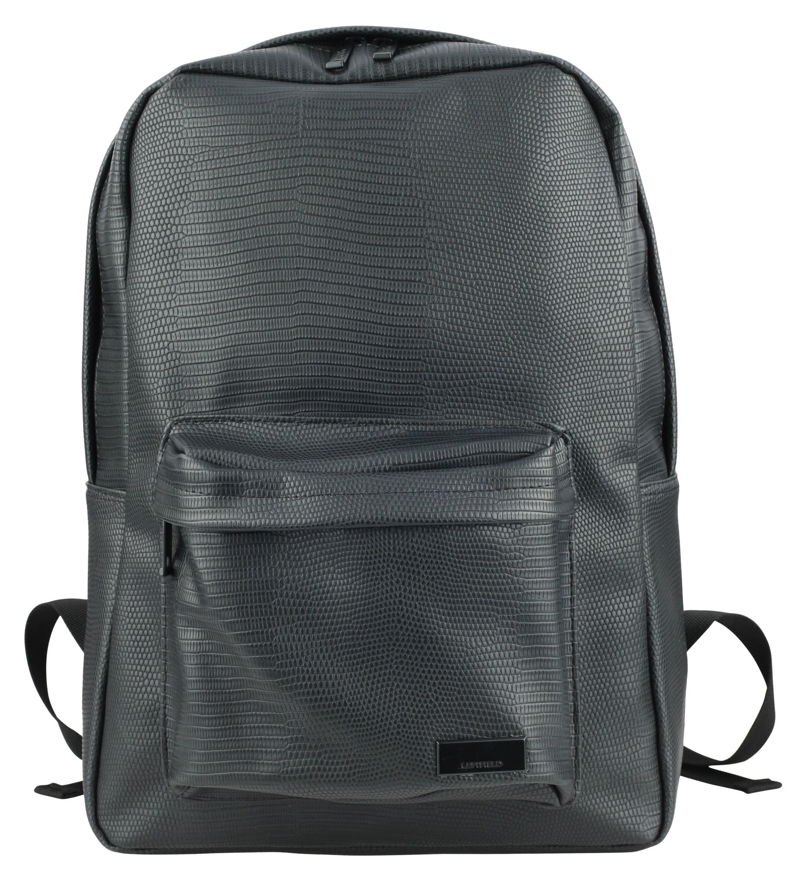 Black Snakeskin Pattern Faux Leather School Backpacks – CALD