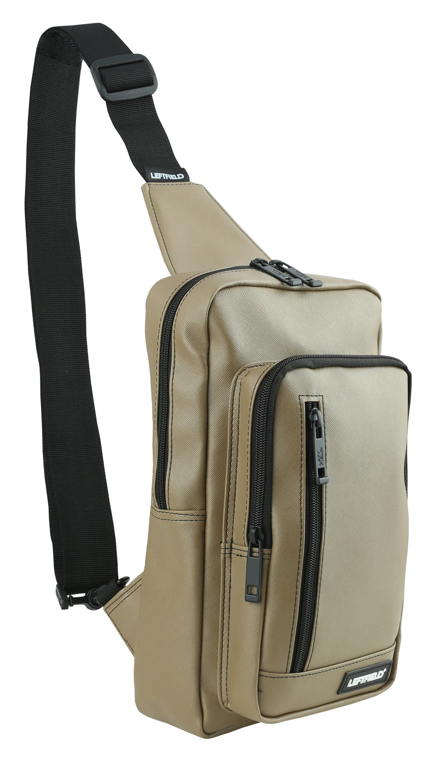 Dark Beige Faux Leather Messengers Sling Bags