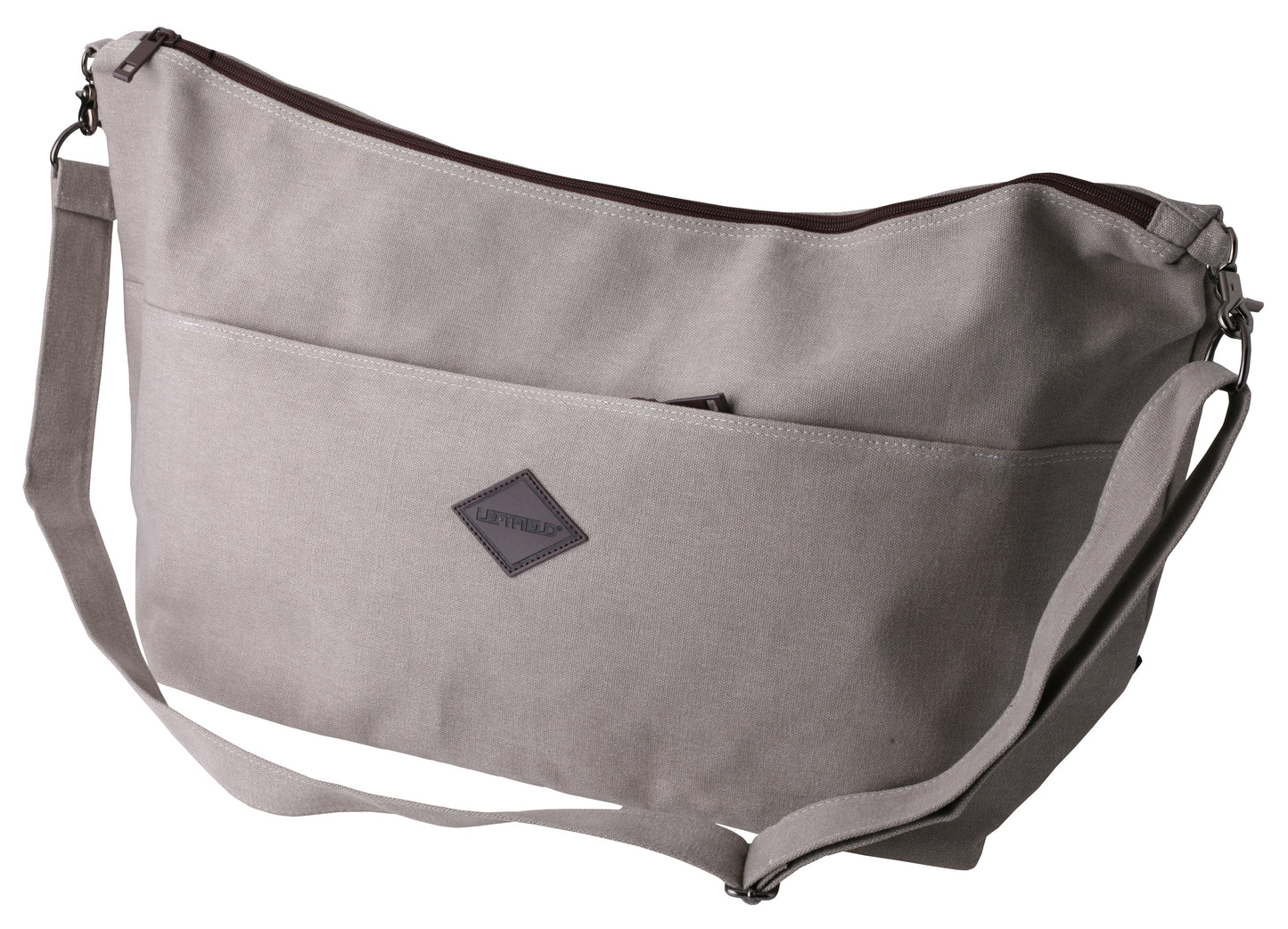 Beige Canvas Crossbody Shoulder Bags