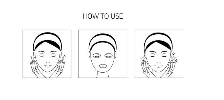 JM Solution Water Luminous Golden Cocoon Masks Black 10 Sheets