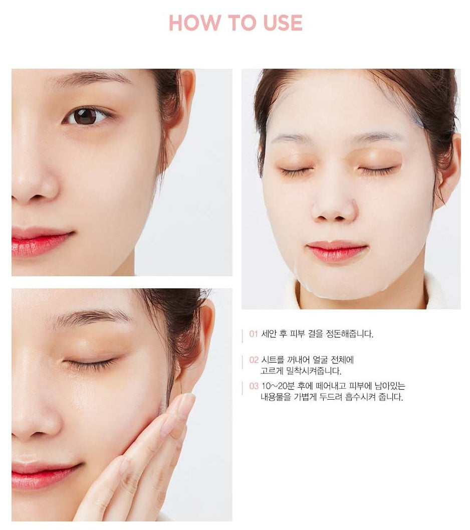 JM SOLUTION MAMA PURENESS MELA CLEAR Masks 10 sheets