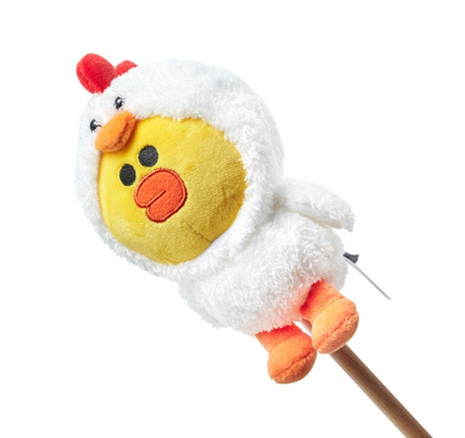 6p LINE Friends Jungle Brown Doll Massager Tools Chicken Sally Kids Toys
