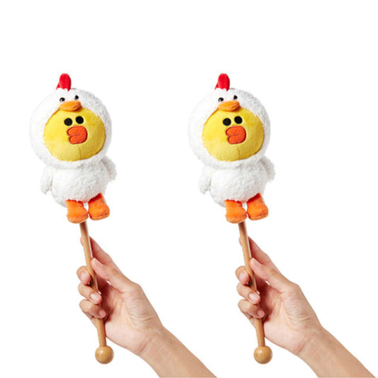 2p LINE Friends Jungle Brown Doll Massager Tools Chicken Sally Kids Toys