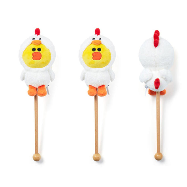 3p LINE Friends Jungle Brown Doll Massager Tools Chicken Sally Kids Toys
