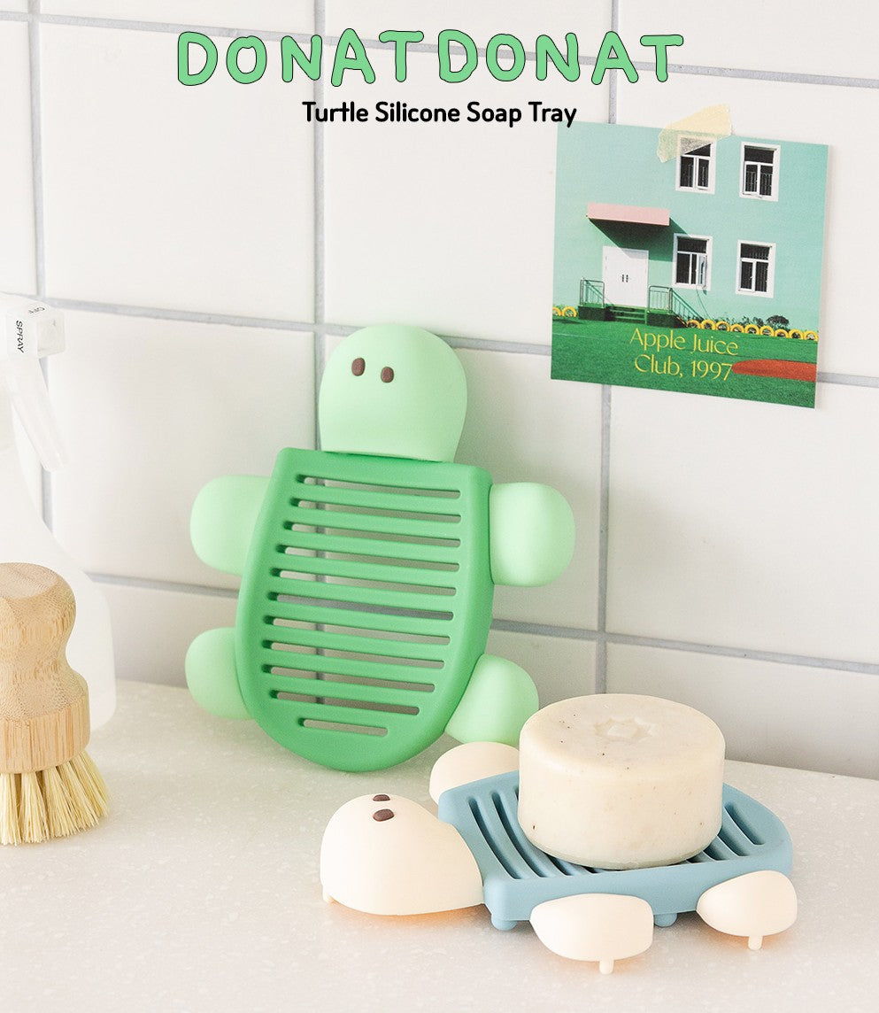 Turtle Silicone Soap dishes Holders bathroom bar stylish practical Gifts