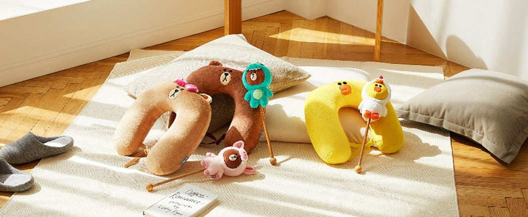 LINE Friends Jungle Brown Doll Massager Tools Chicken Sally Kids Toys