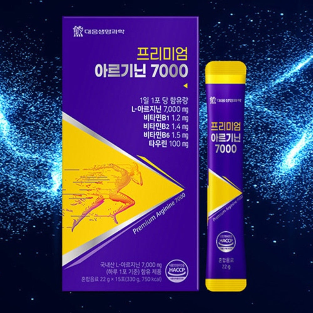 Daewoong L Arginine 7000mg Taurine VitaminB Extract Liquid Stick Type